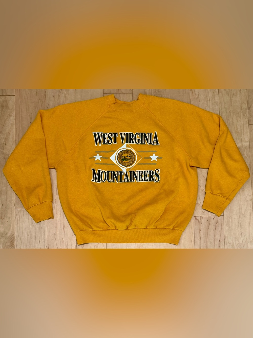 VTG West Virginia University WVU Mountaineers Crewneck Sweatshirt Made in USA XL